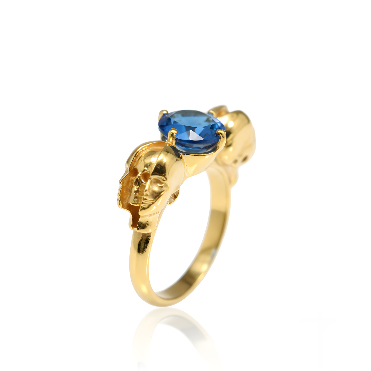 Memento Mori Gümüş Oniks Yüzük (Tüm Maden ve Taş Seçenekleri)