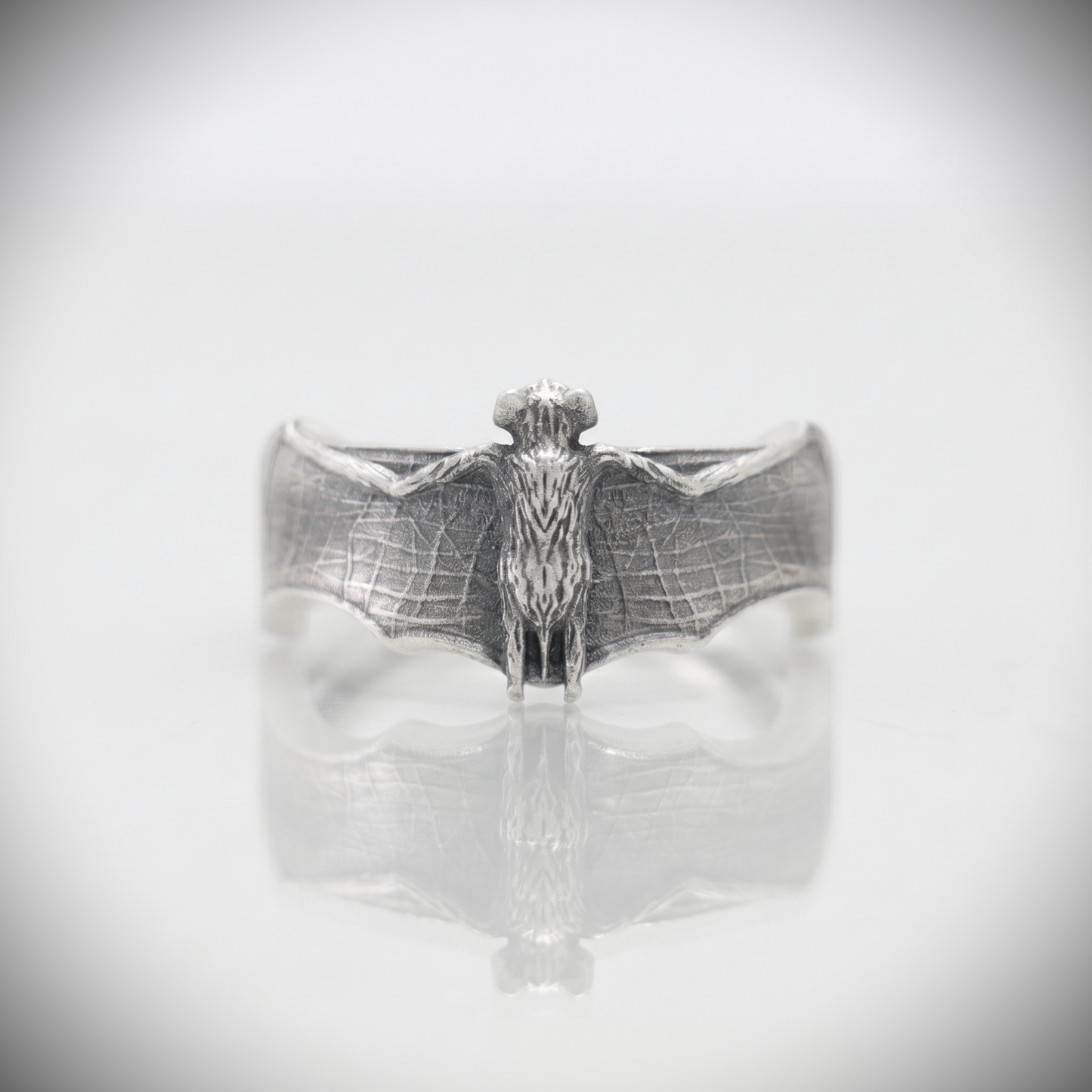 Bat 925 Silver Men's Ring