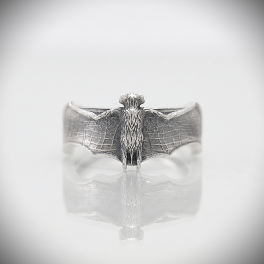 Bat 925 Silver Men's Ring