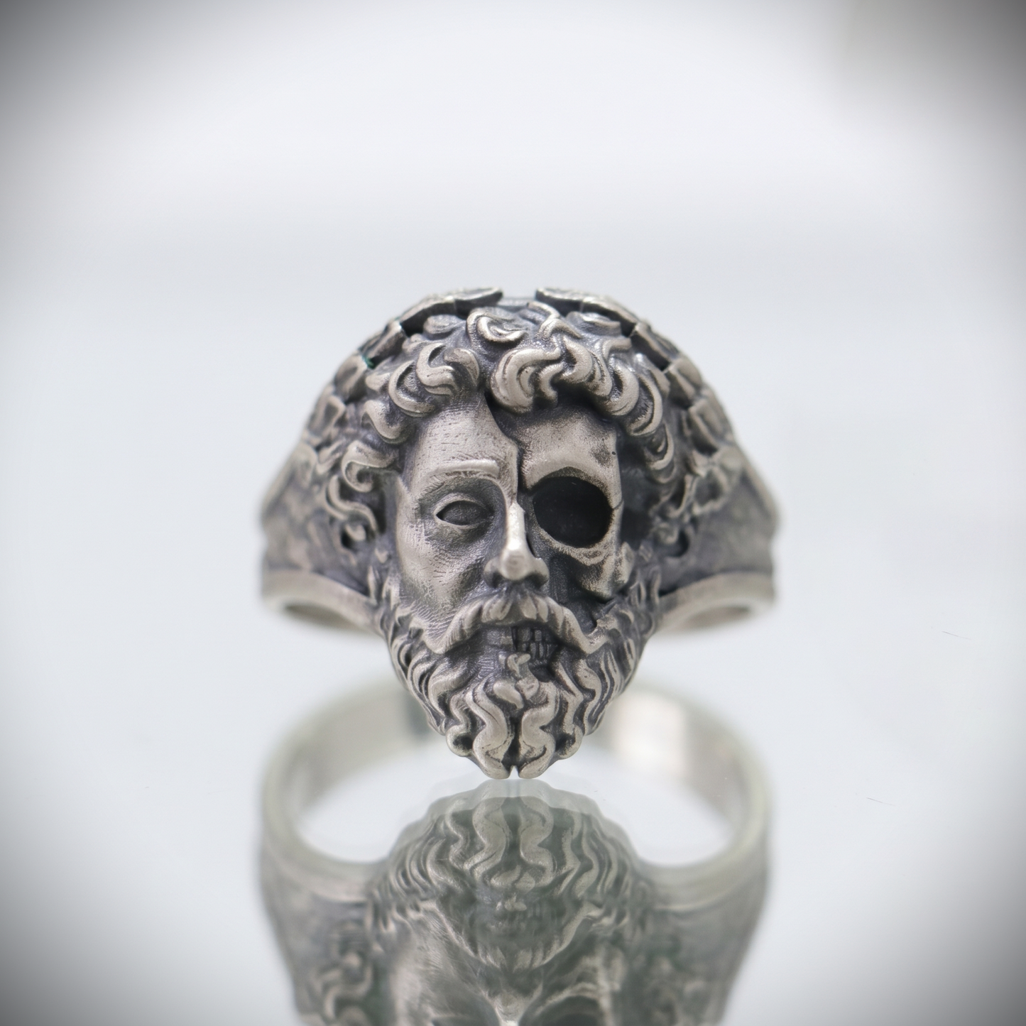Memento Mori Zeus 925 Gümüş Erkek Yüzük