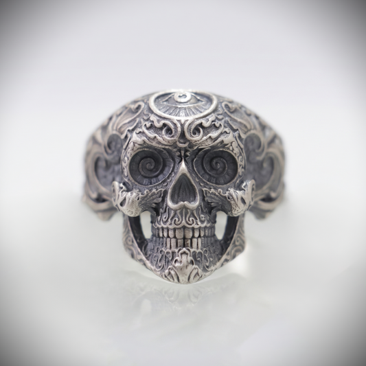 Skull 925 Silver Men's Ring