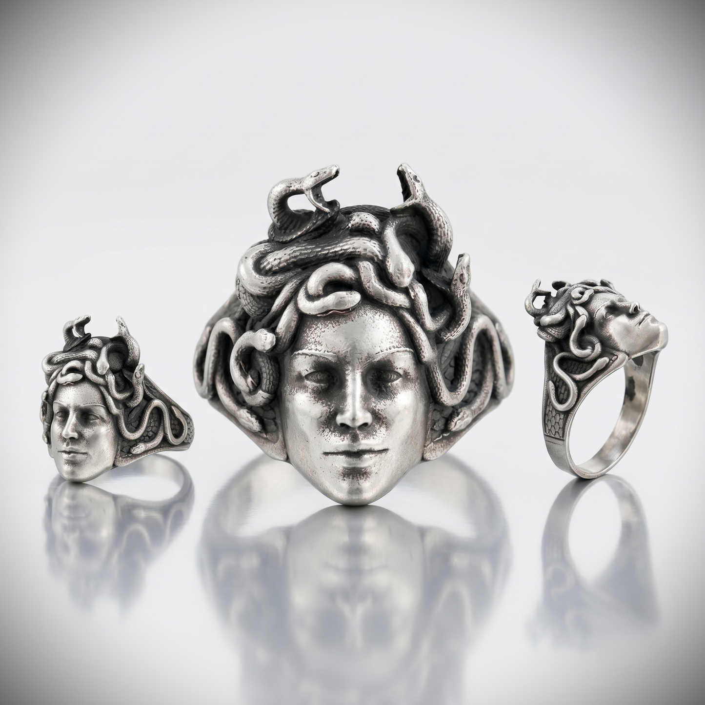 Medusa Erkek 925 Gümüş Yüzük