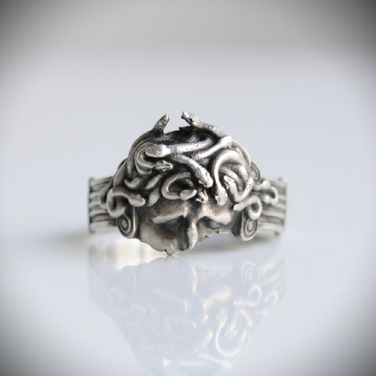 Memento Mori Moissanite Men's 925 Silver Ring