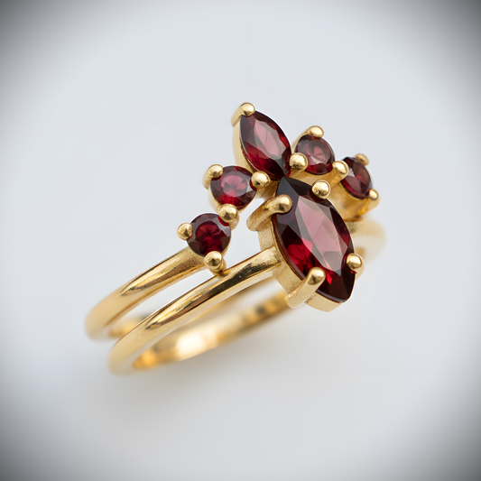 Moon Goddess Death Tanzanite 925 Silver Ring