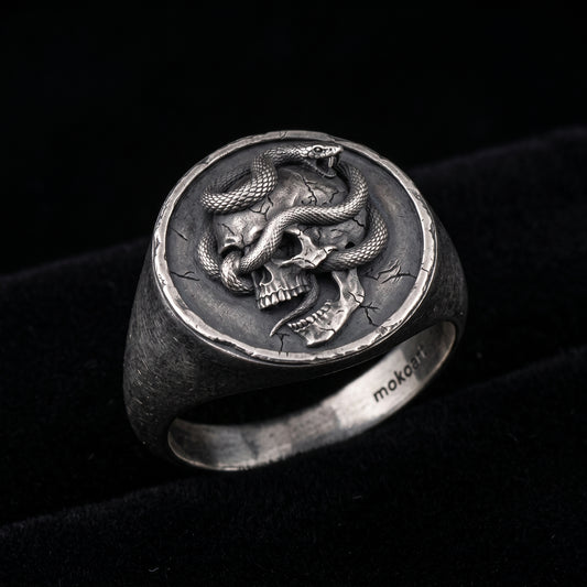 Memento Mori 925 Gümüş Yüzük