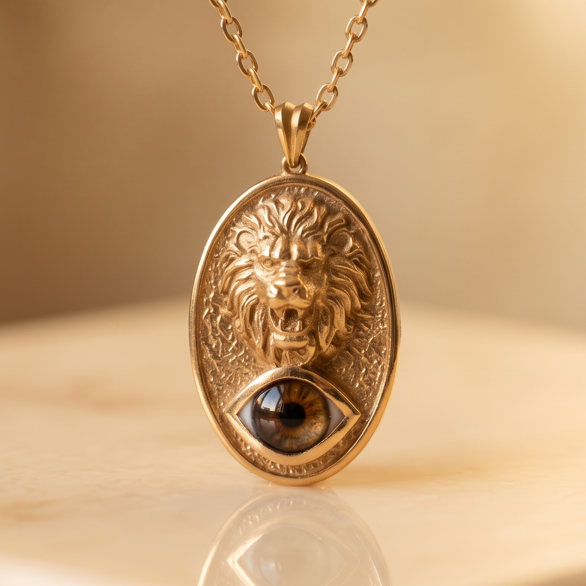 Ouroboros Blue Eye Necklace
