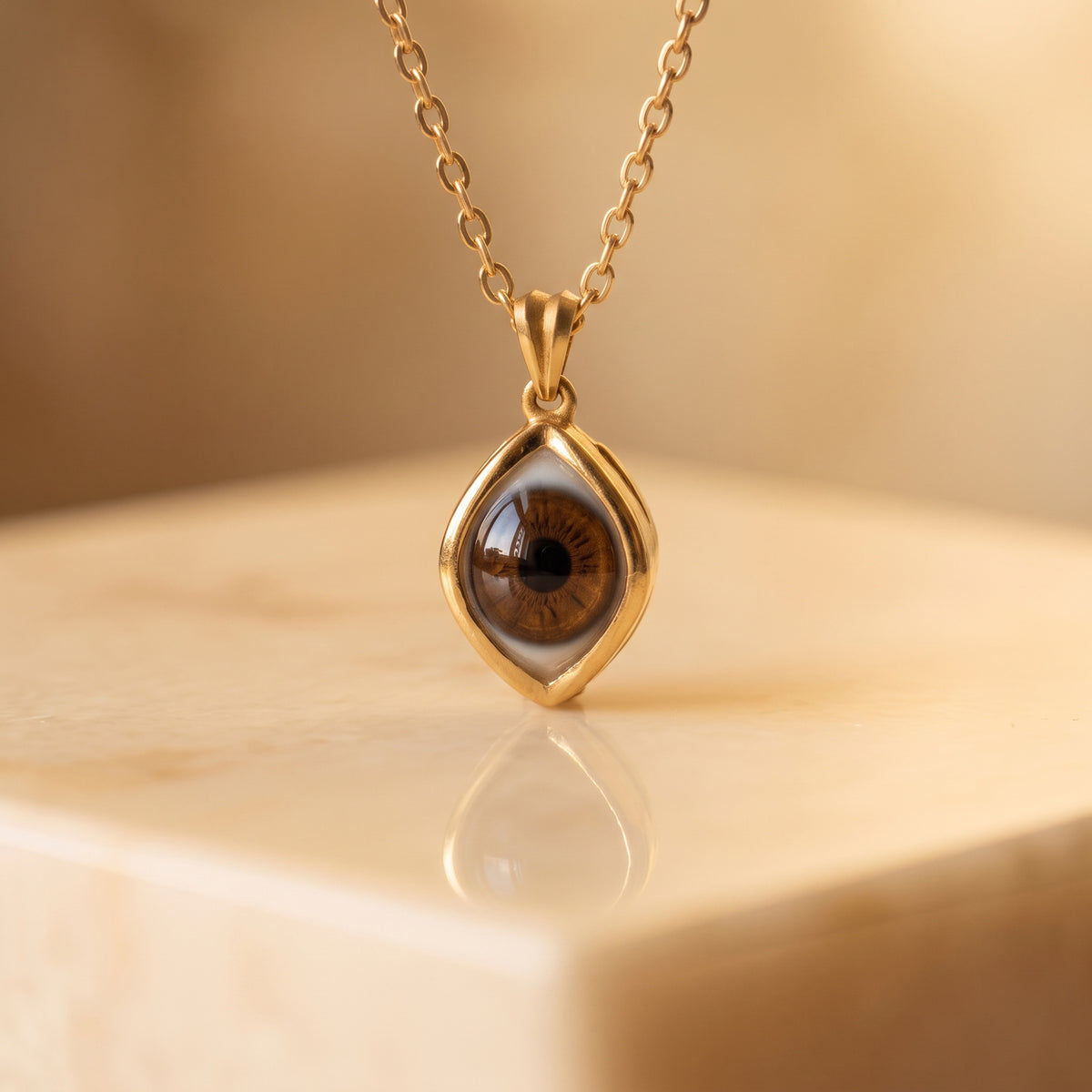 "OCEAN EYE" | Realistic Blue Eye Necklace (All Eye and Metal Options)