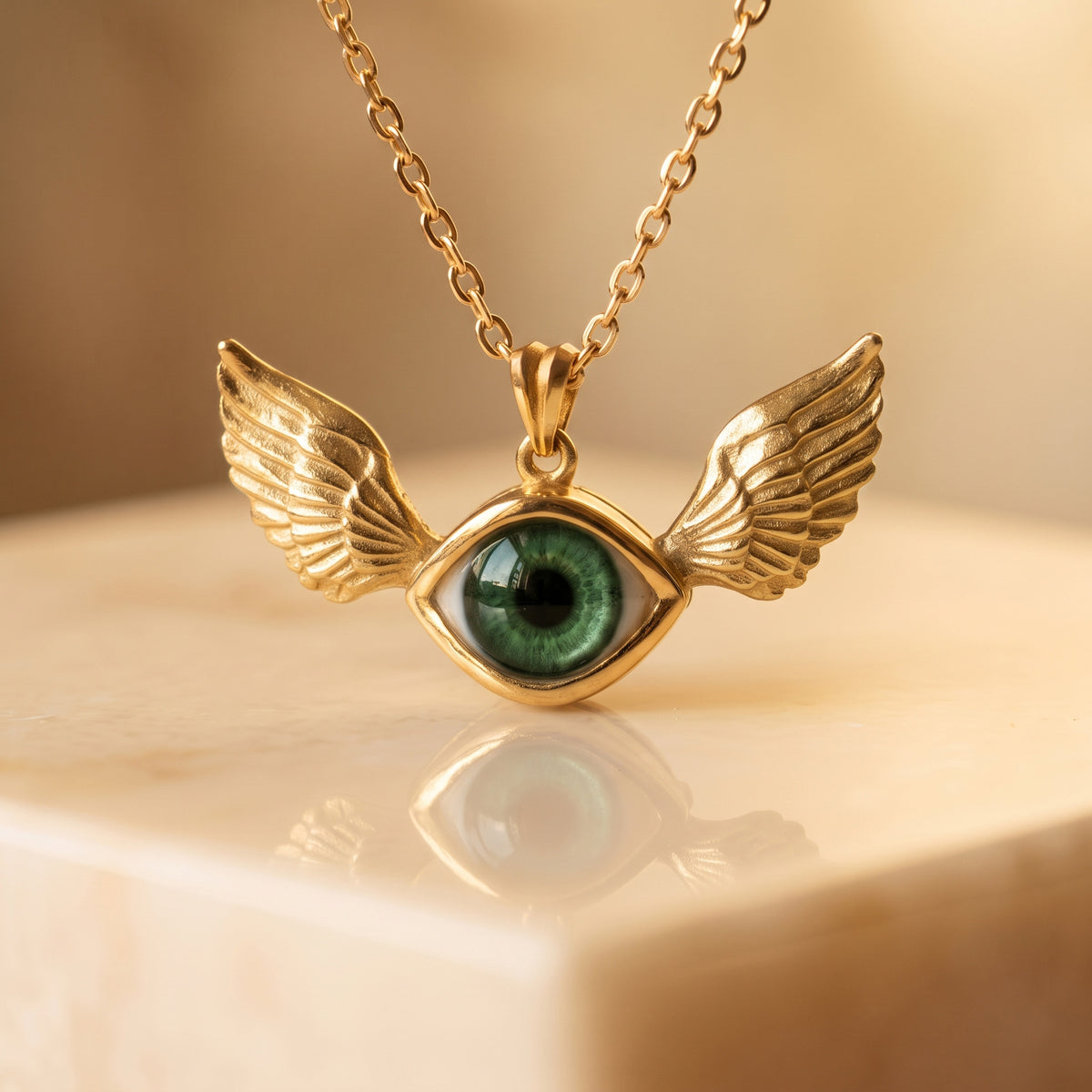Ouroboros Blue Eye Necklace