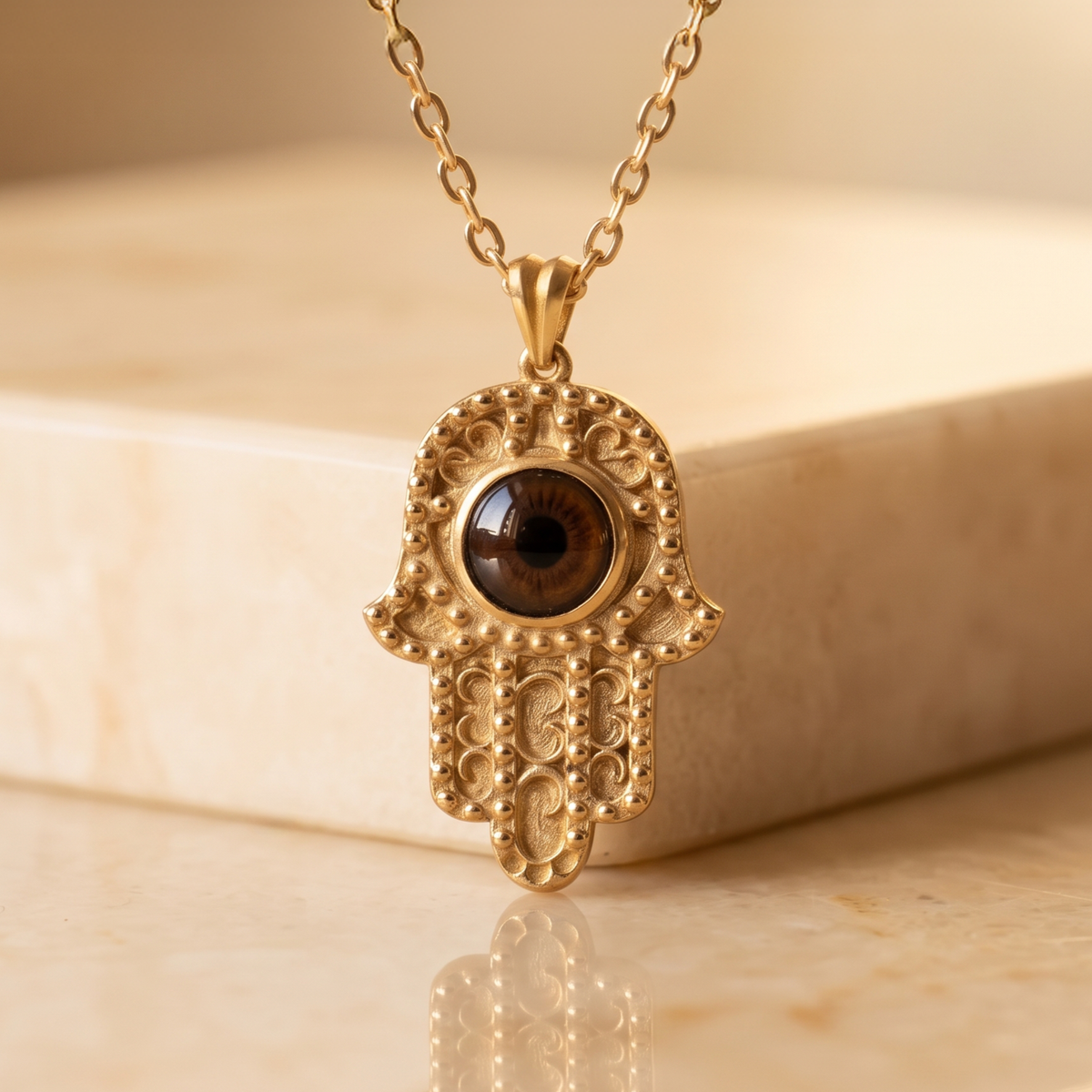 Ouroboros Blue Eye Necklace
