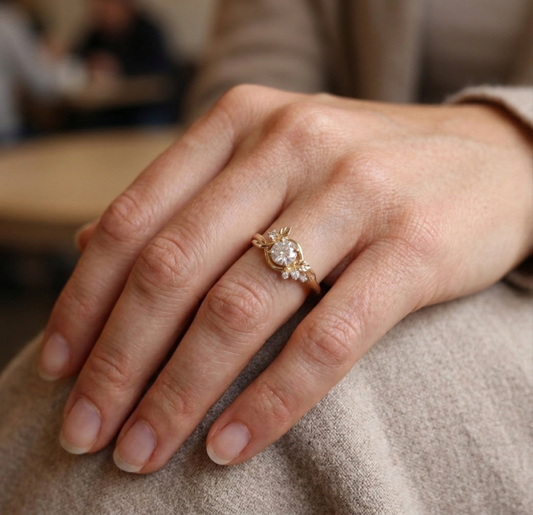1.18 Carat Princess Diamond Ring 