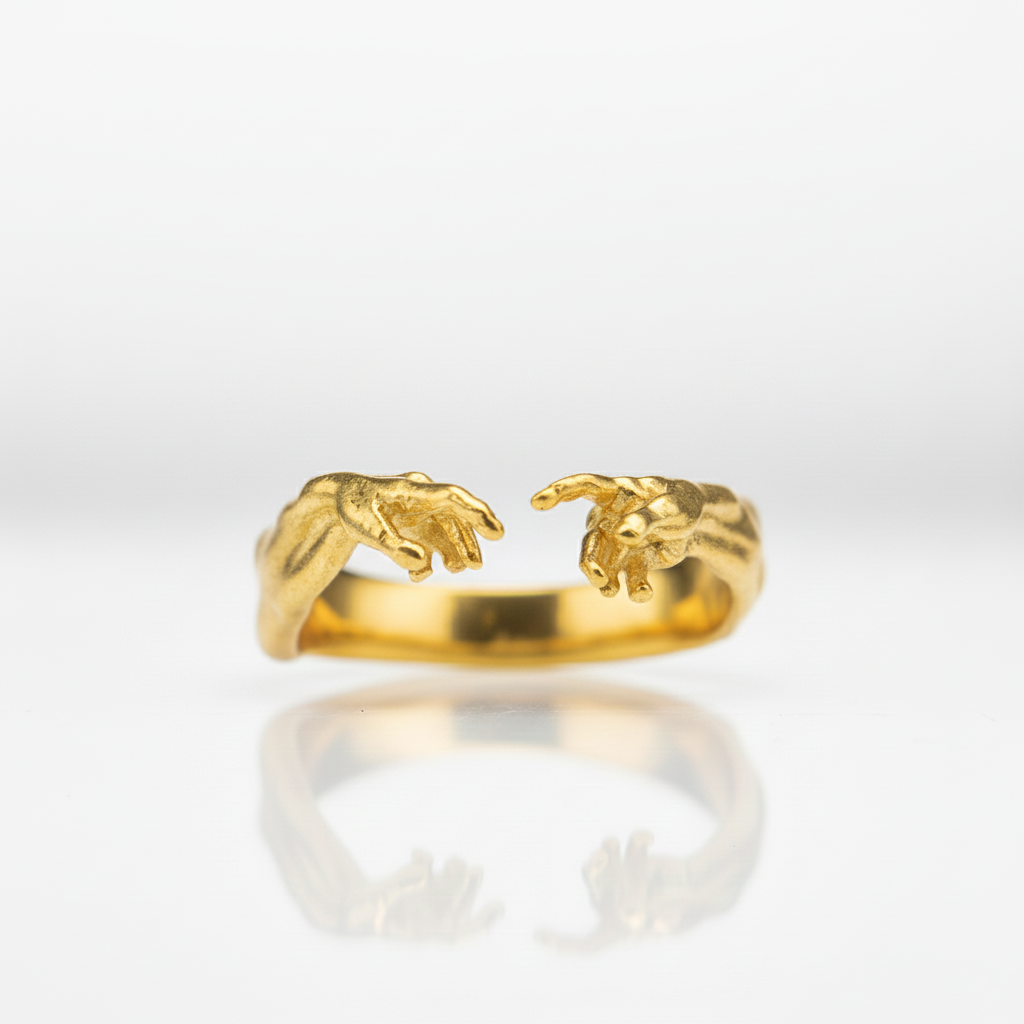 Creation of Adam 925 Silver Ring