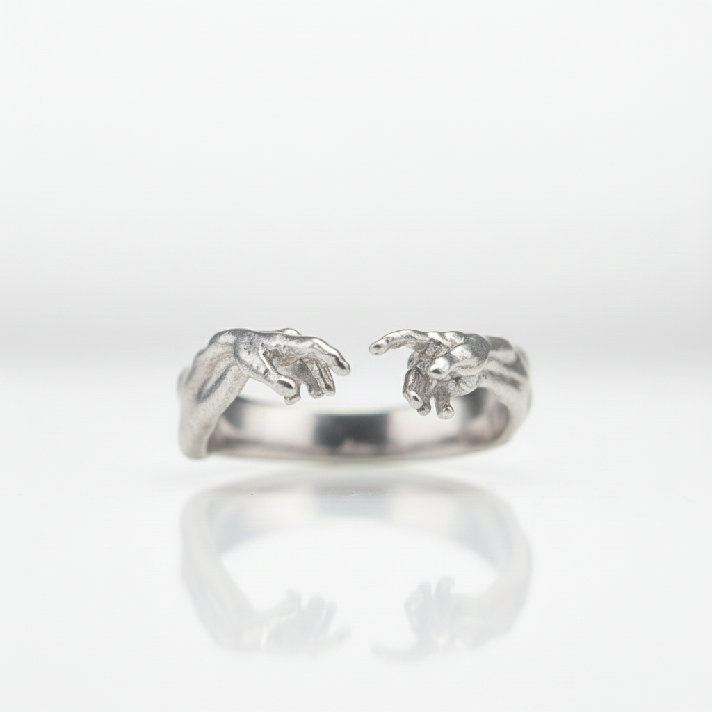 Creation of Adam 925 Silver Ring