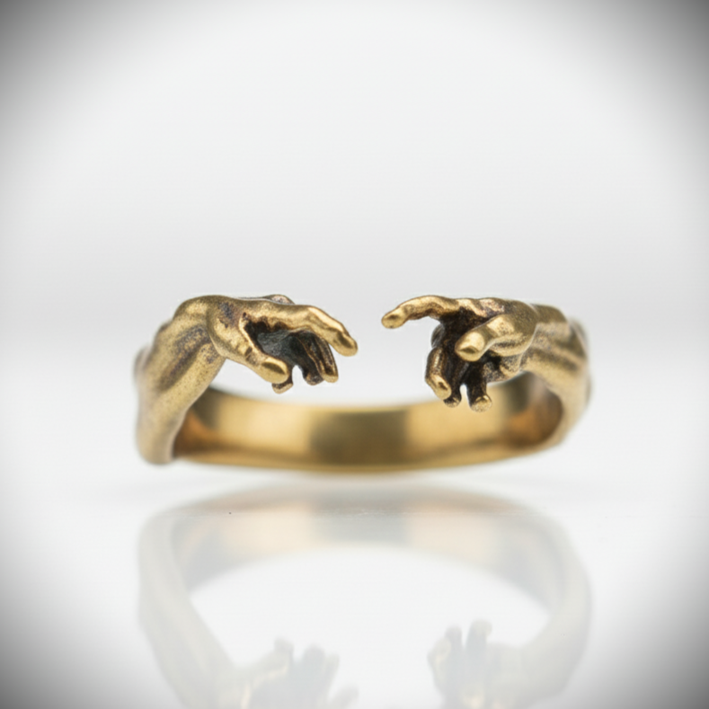 Creation of Adam 925 Silver Ring