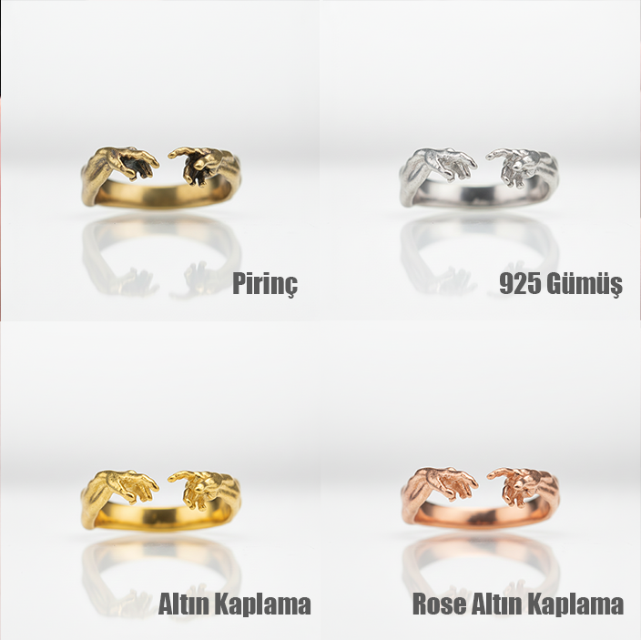 Creation of Adam 925 Silver Ring