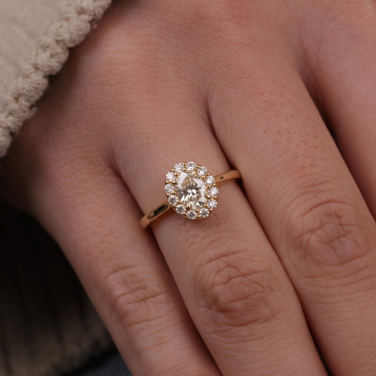 1.18 Carat Princess Diamond Ring 