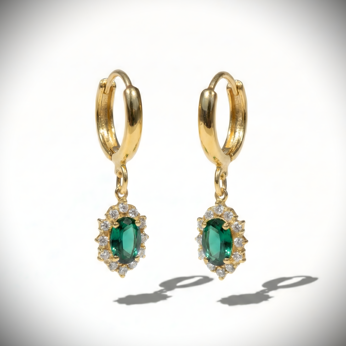 925 Silver Earring with Drop Jade Stone