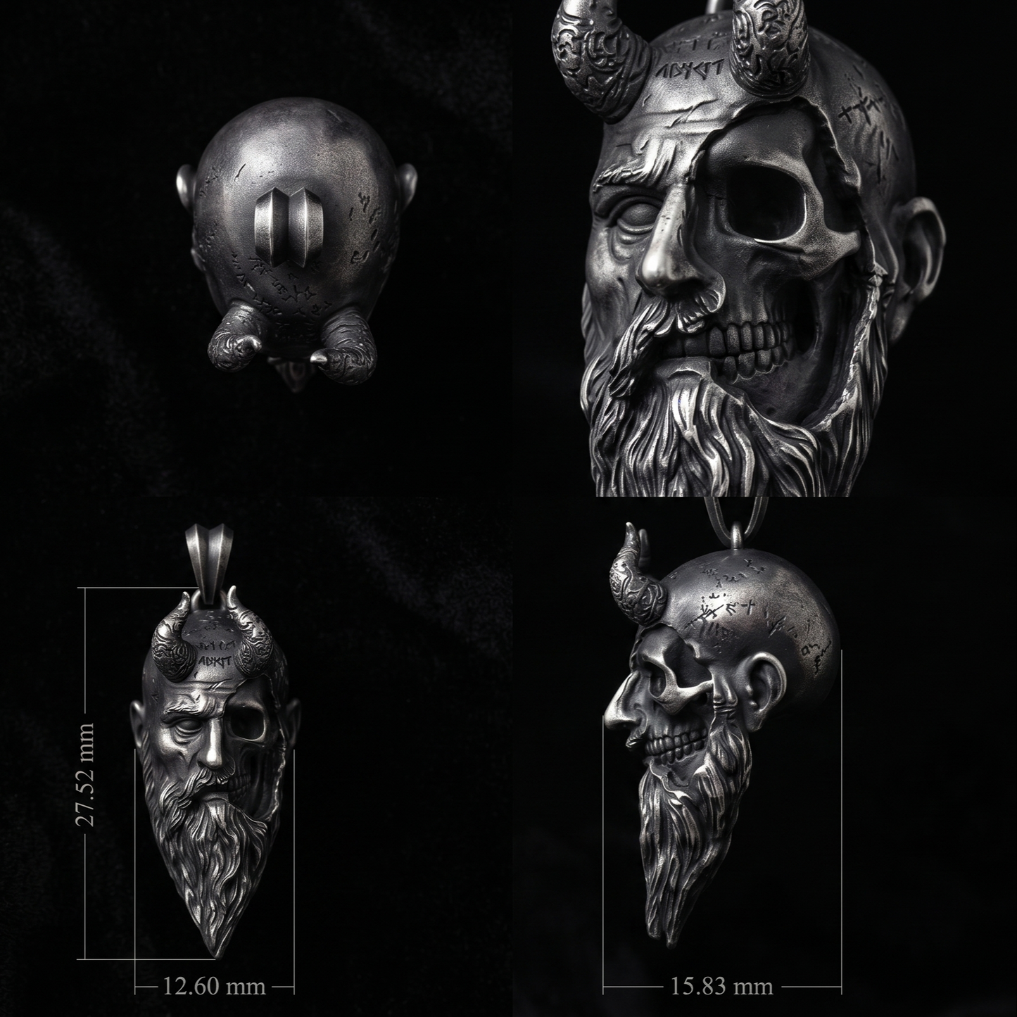Kratos Memento Mori 925 Gümüş Kolye