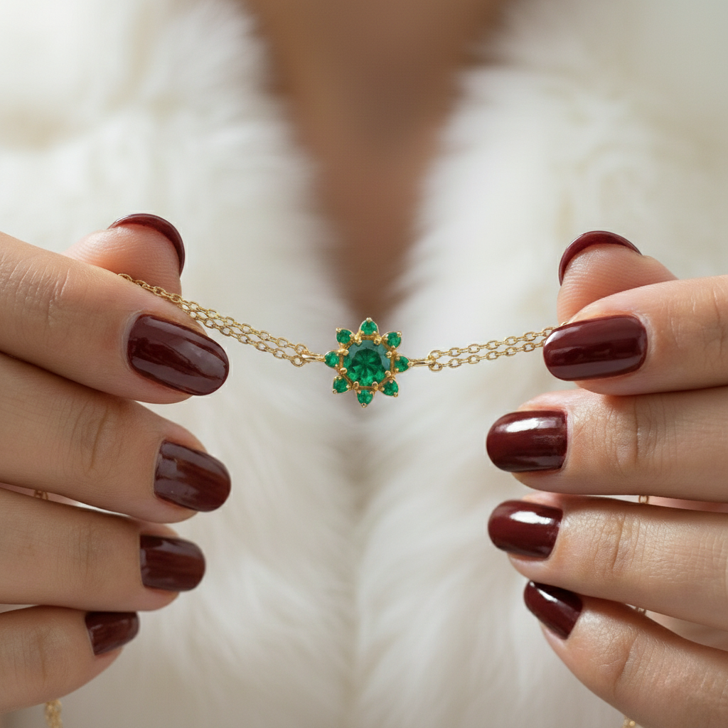 Pink Amethyst and Citrine 925 Silver Bracelet