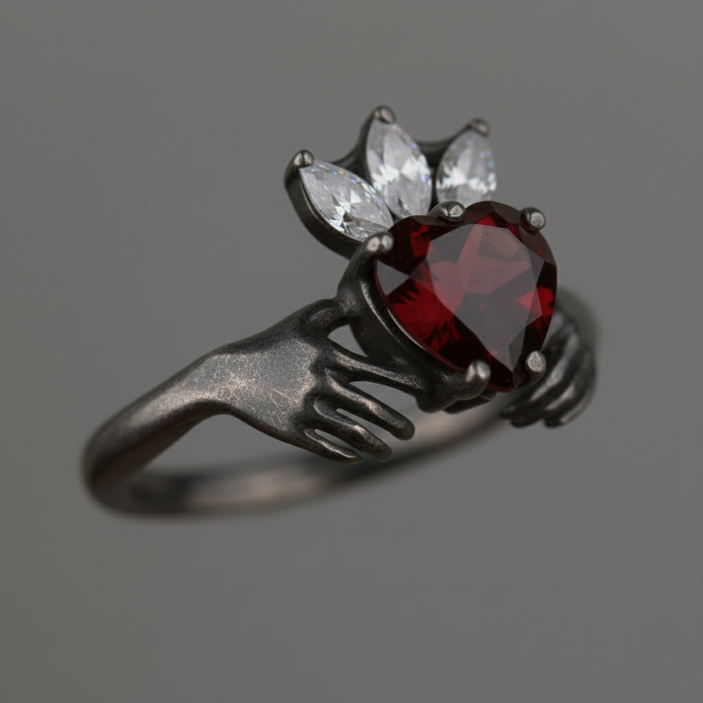 Zümrüt Claddagh Ring