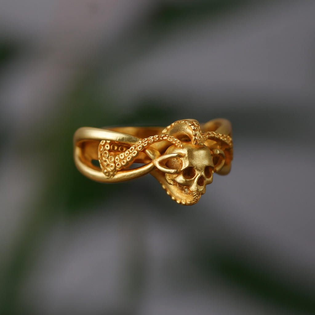 Memento Ahtapot 925 Gümüş Yüzük