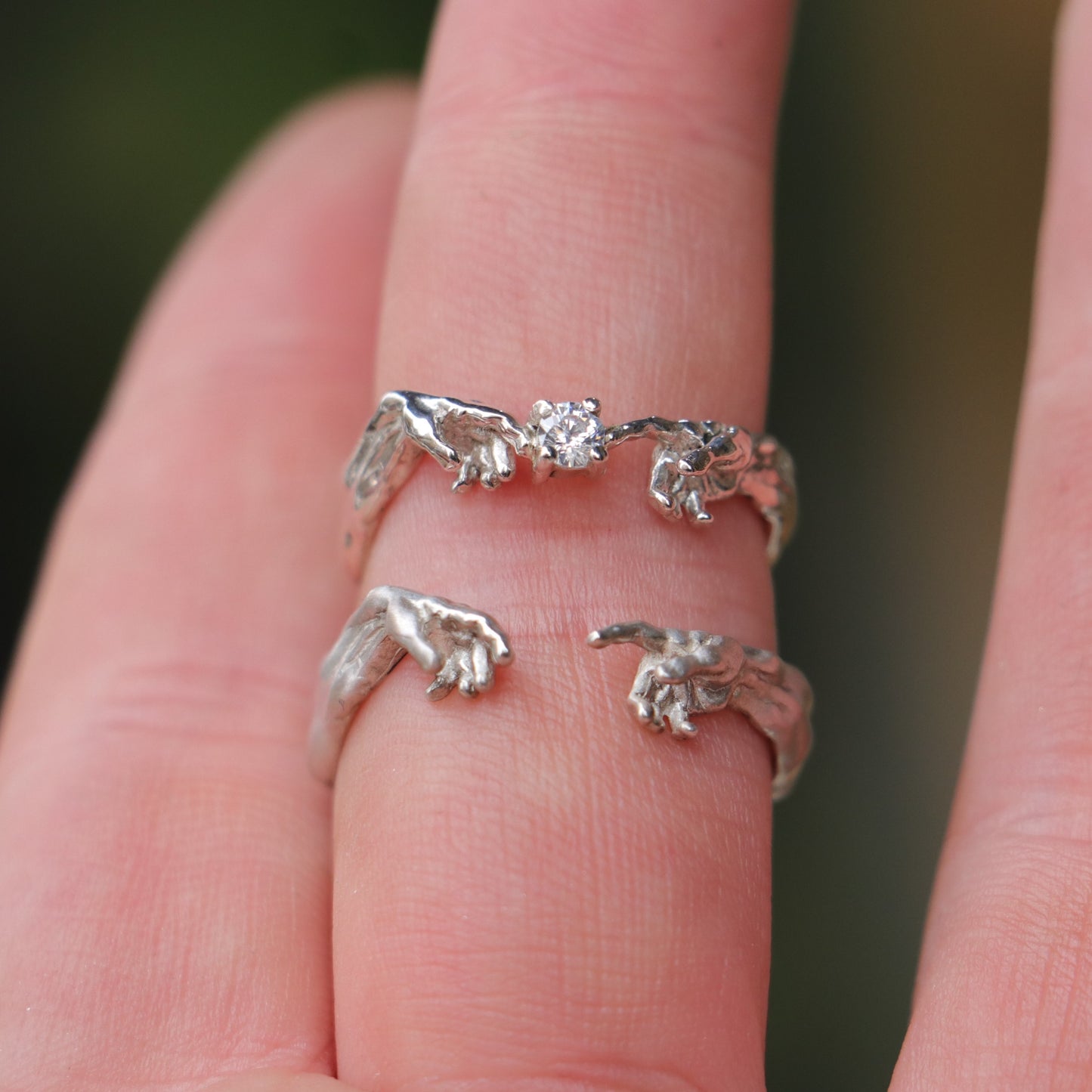 Creation of Adam Couple Wedding Ring 925 Silver Ring