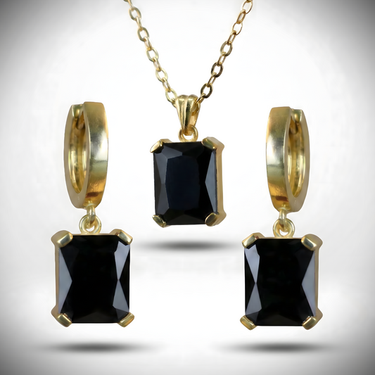 Drop Emerald 925 Silver Necklace