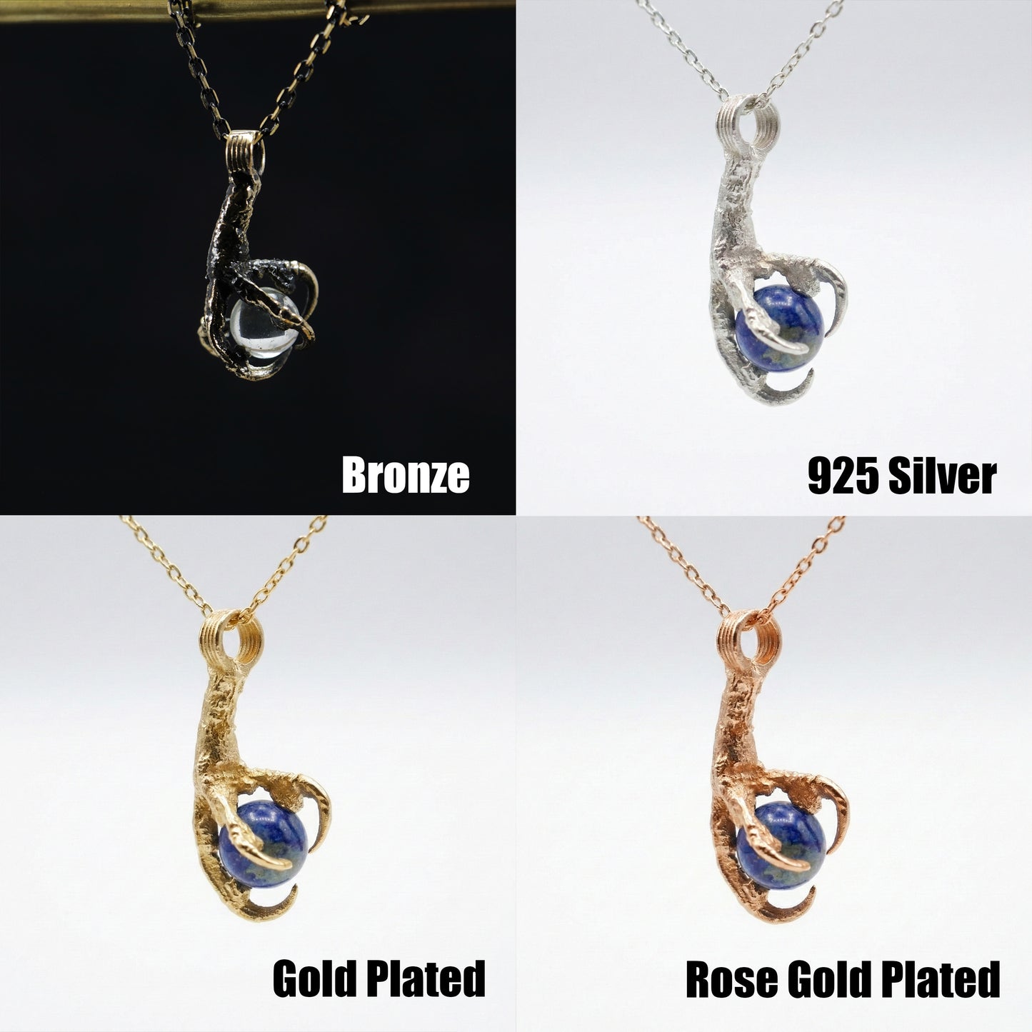 Stardust Stone Claw Necklace