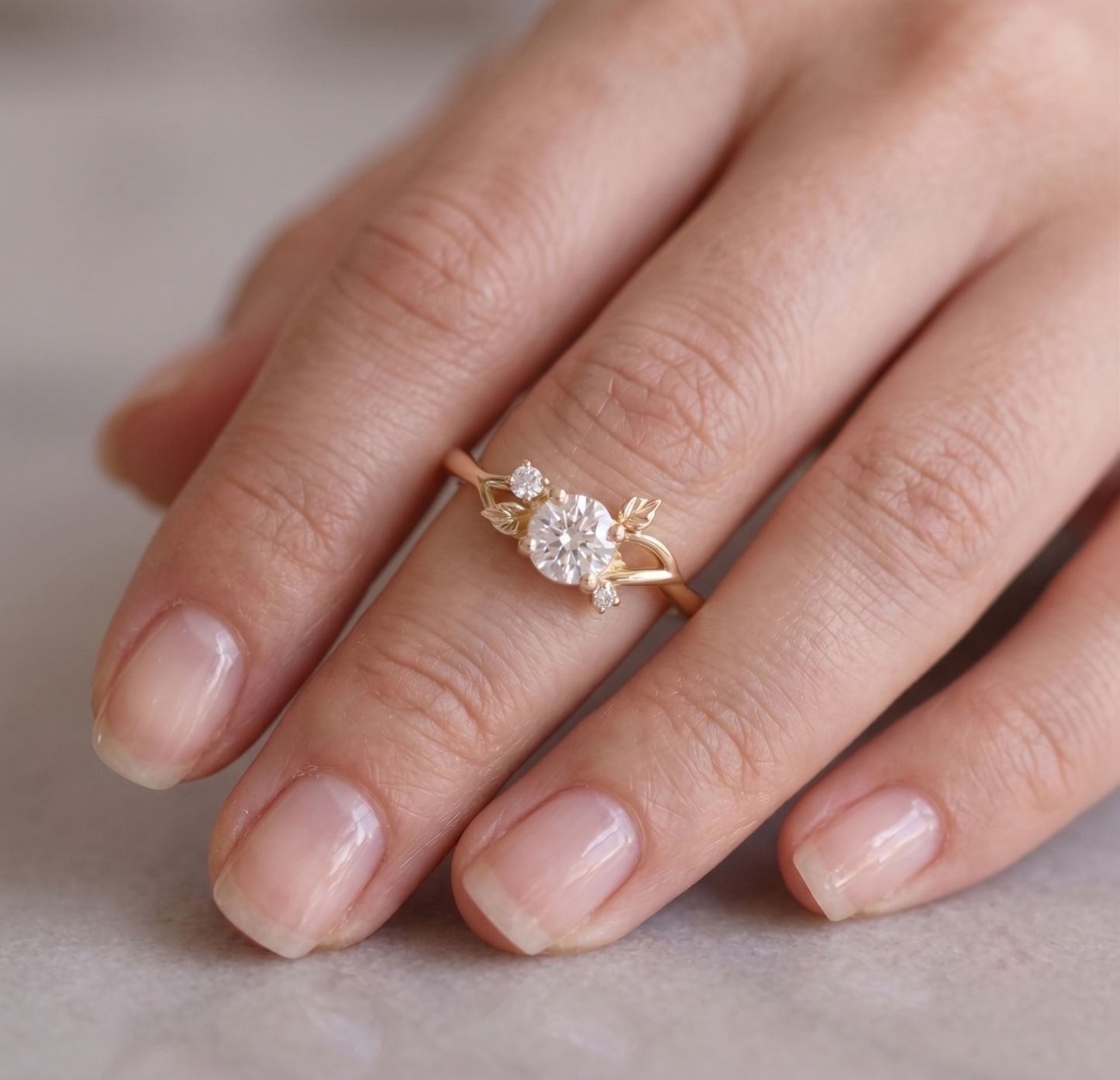 1.18 Carat Princess Diamond Ring 