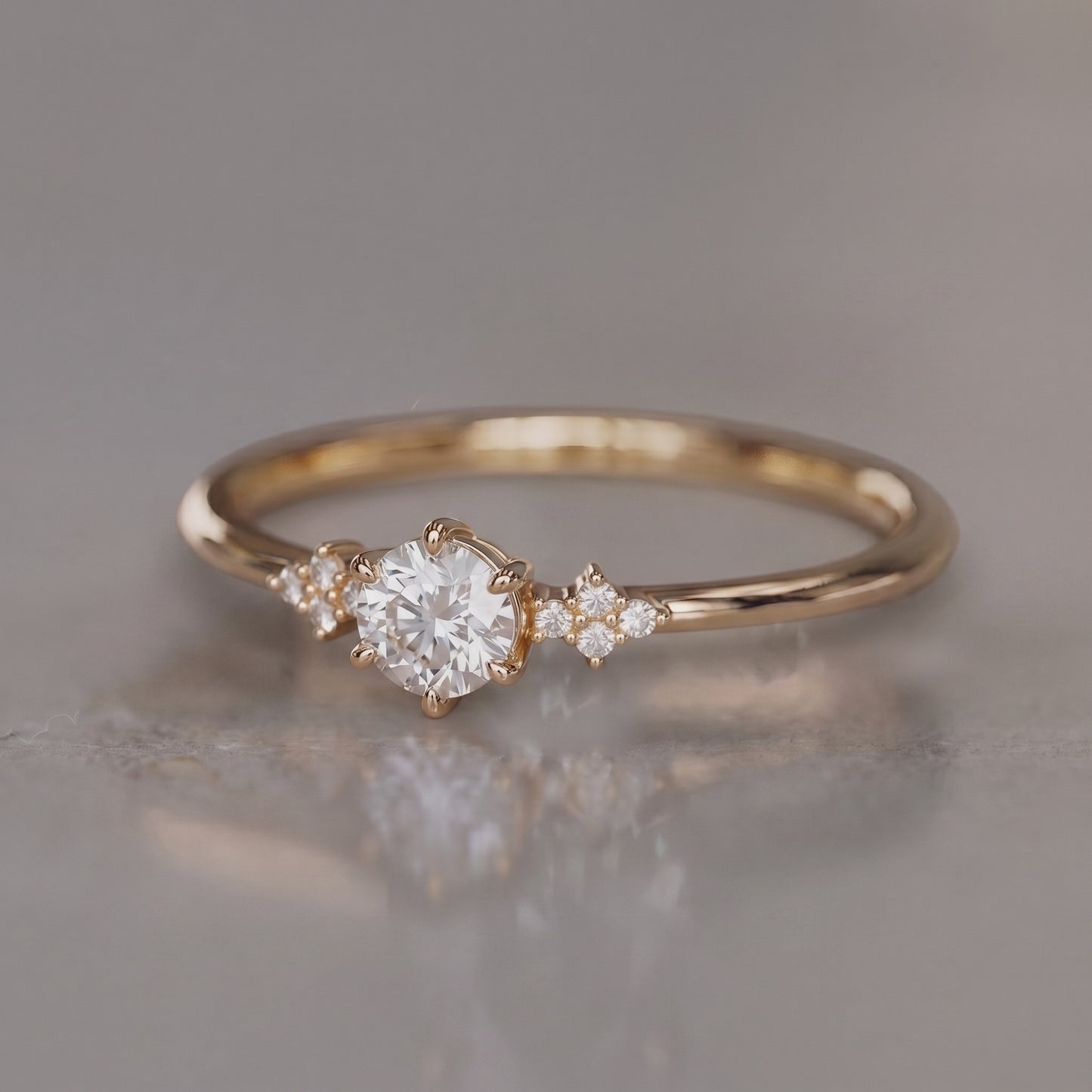 1.18 Carat Princess Diamond Ring 
