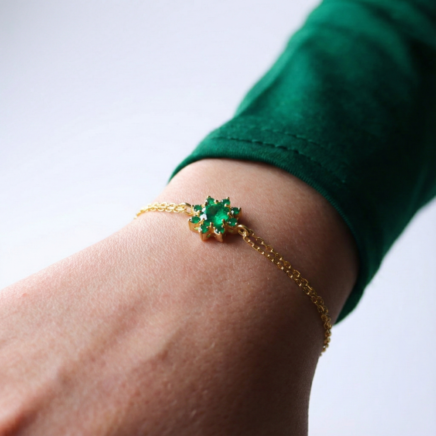 Pink Amethyst and Citrine 925 Silver Bracelet