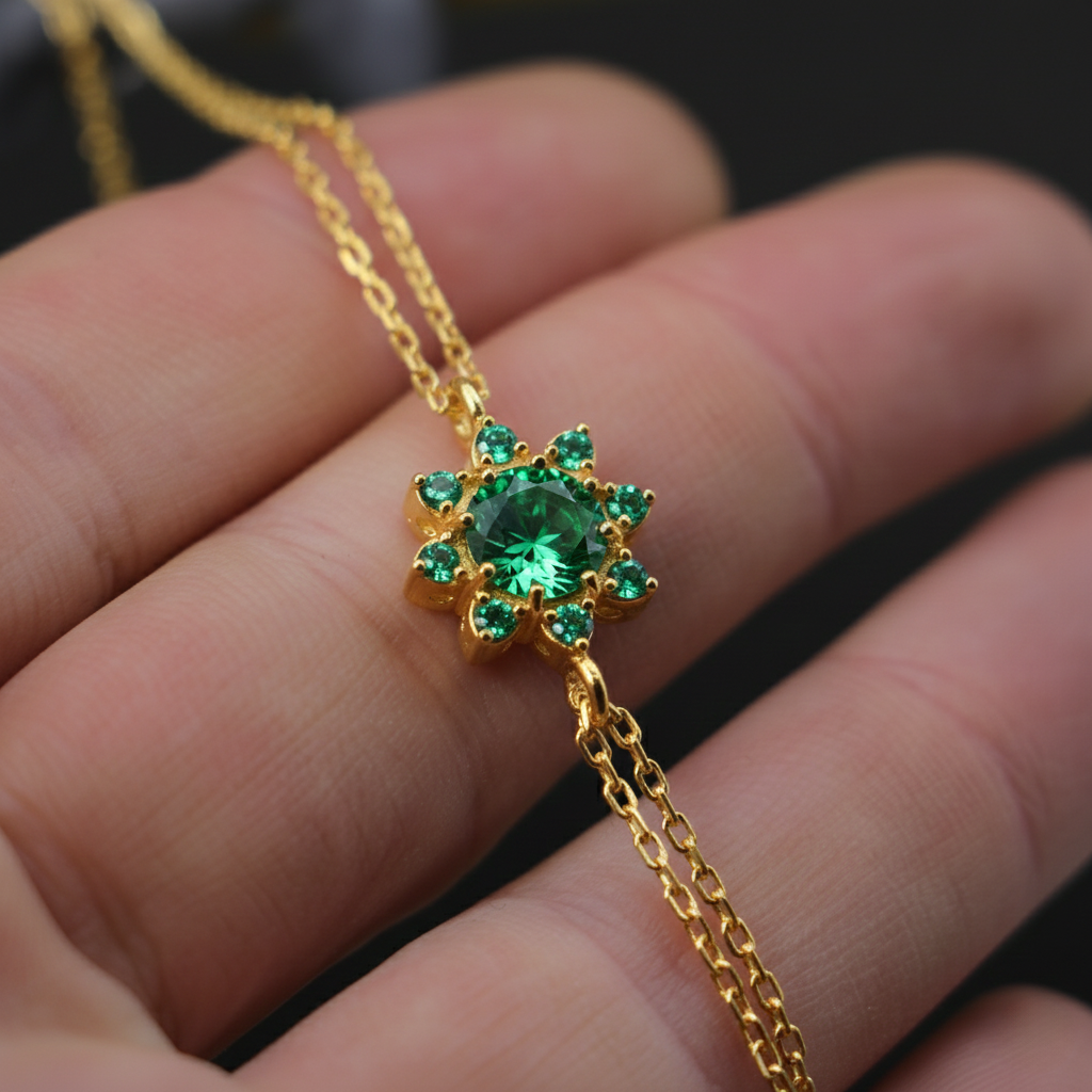 Pink Amethyst and Citrine 925 Silver Bracelet