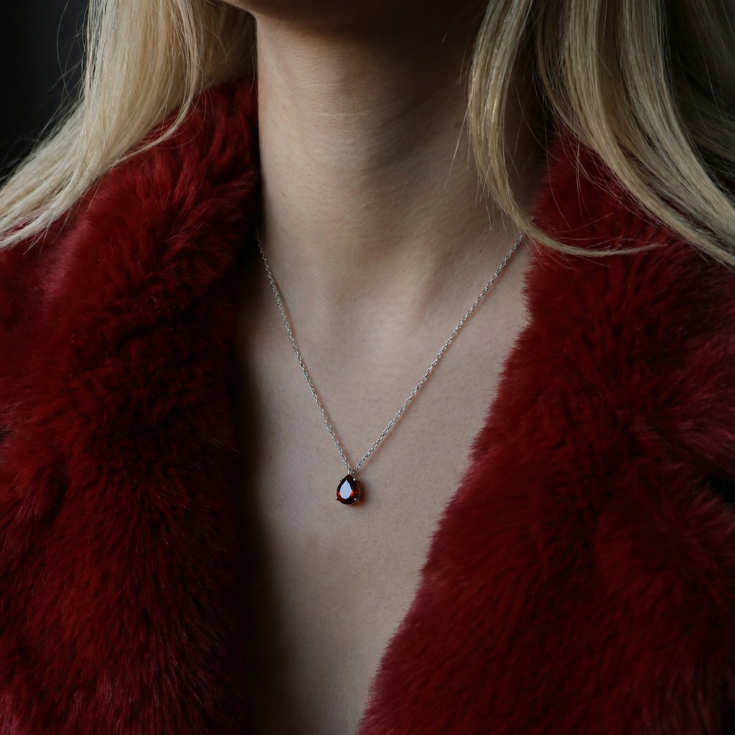 Mini Mini Skull 925 Oxidized Silver Necklace