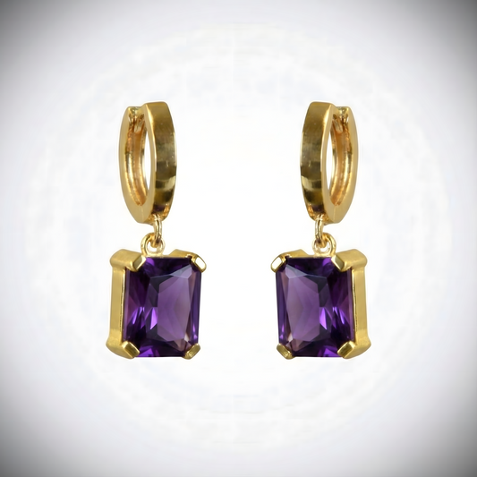 Emerald Taşlı 925 Gümüş Küpe (Tüm Maden ve Taş Seçenekleri)