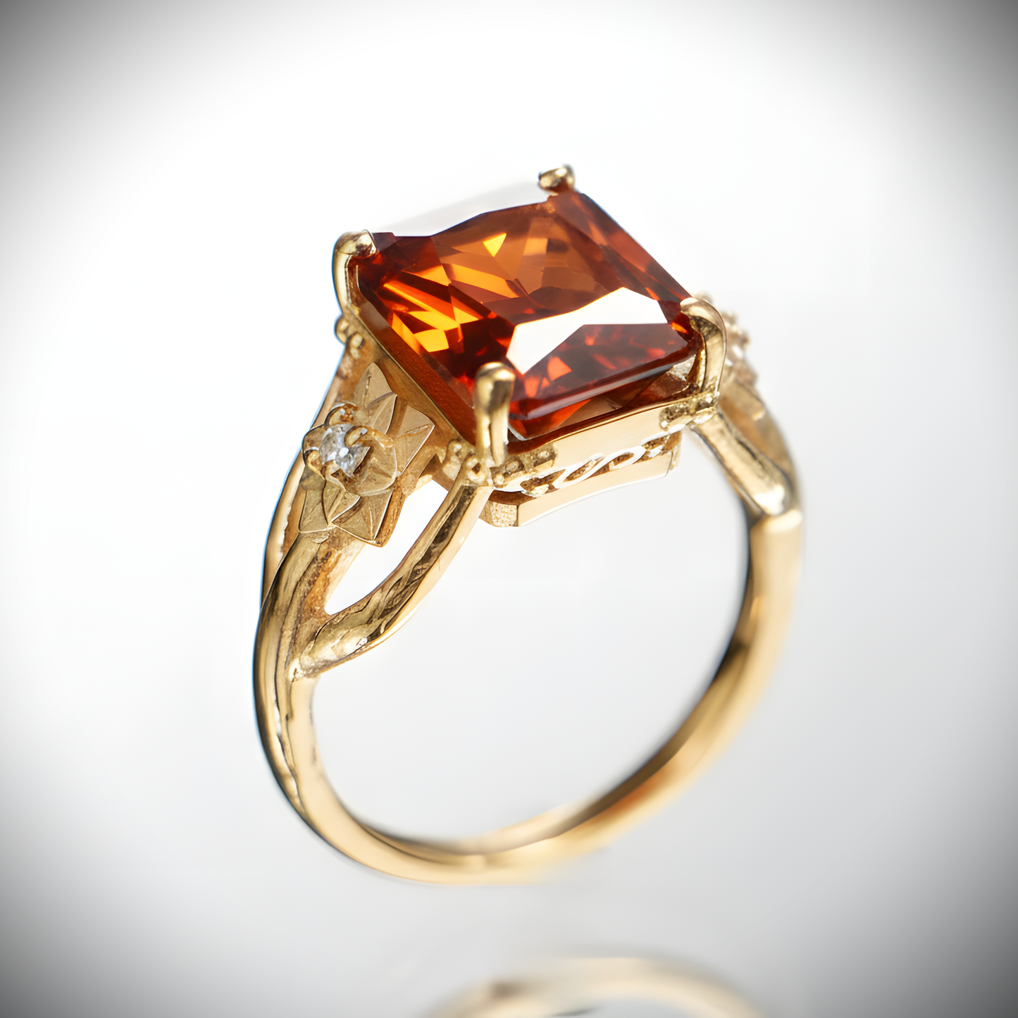 Lotus Yüzük (Tüm Taş ve Maden Seçenekleri)