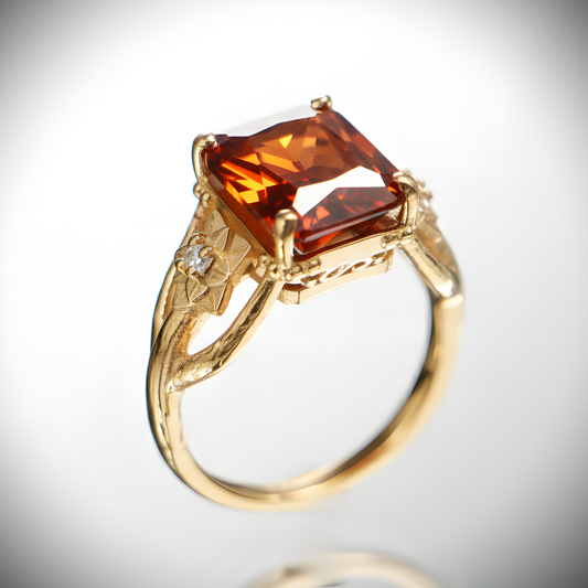 Lotus Yüzük (Tüm Taş ve Maden Seçenekleri)