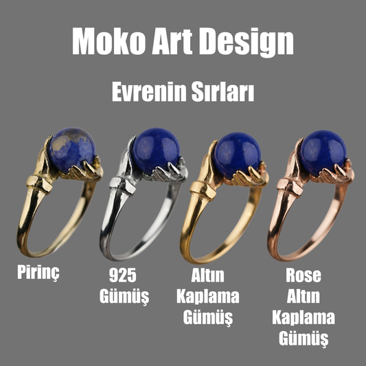 Secrets of the Universe World Lapis 925 Silver Ring