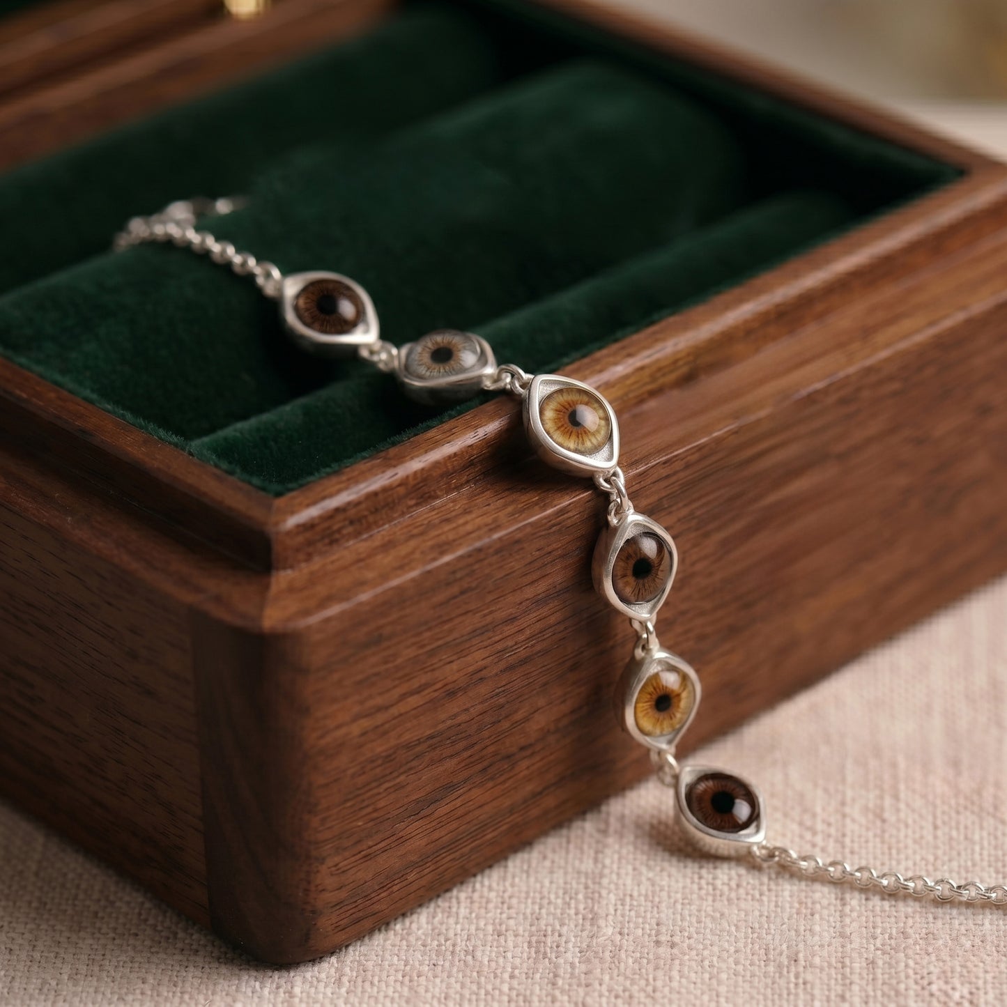 Pink Amethyst and Citrine 925 Silver Bracelet