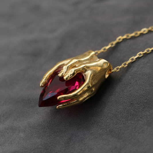 Damla Avuç 925 Gümüş Kolye (Tüm Taşlar)