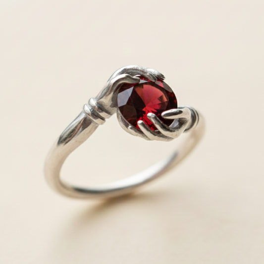 Secrets of the Universe Aquamarine 925 Silver Gold Plated Ring