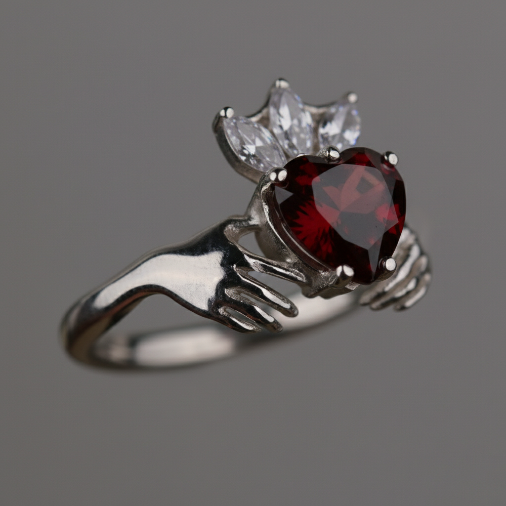 Zümrüt Claddagh Ring