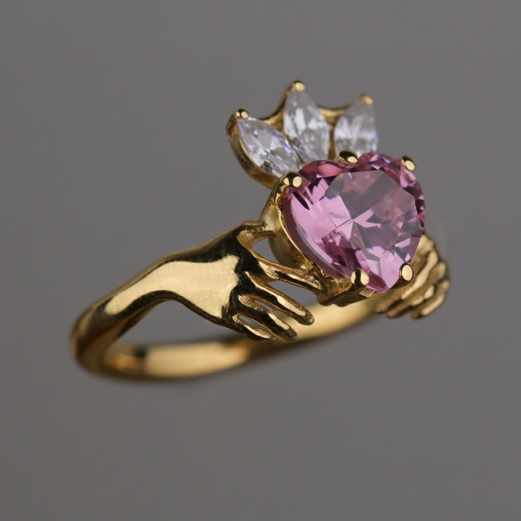 Zümrüt Claddagh Ring