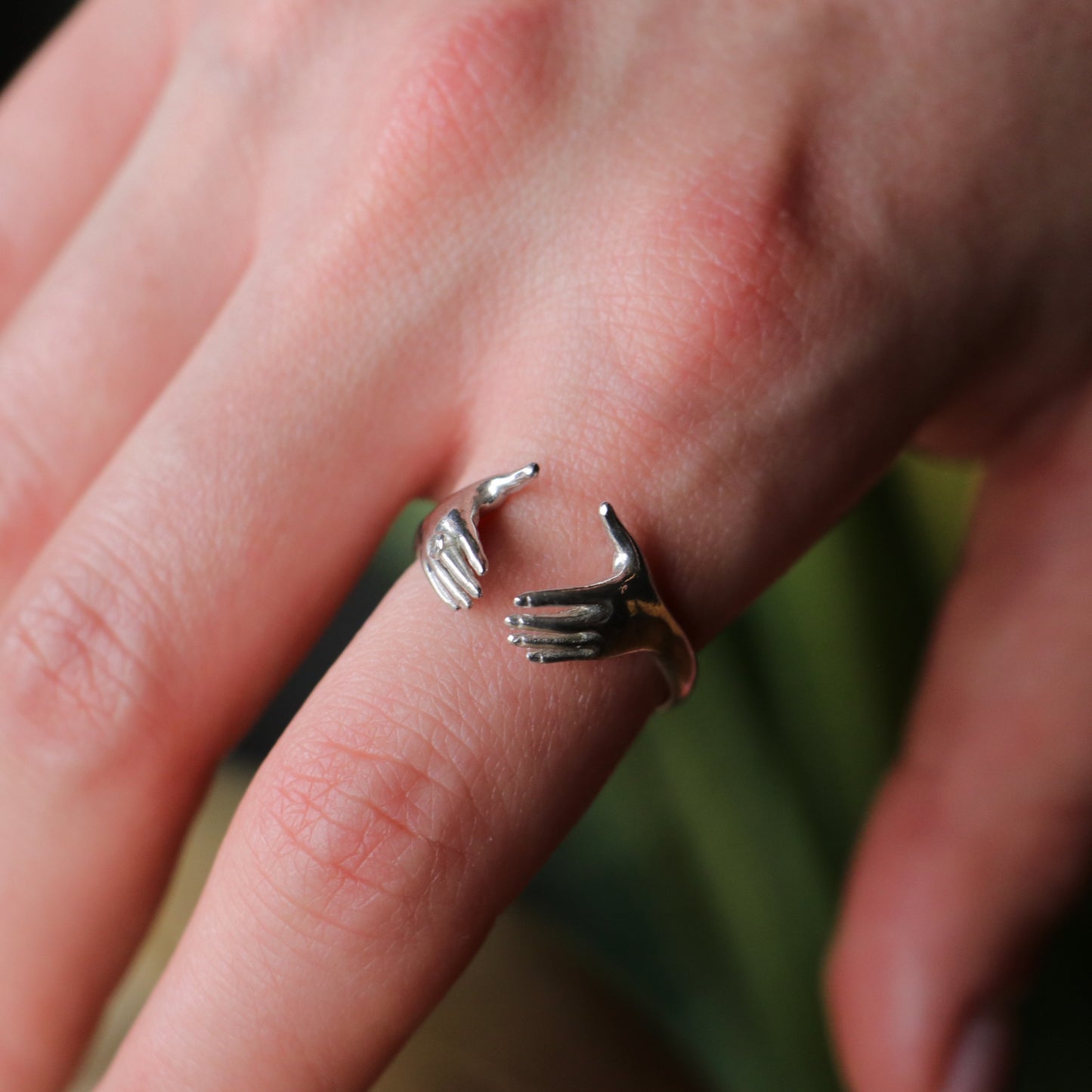 Eller 925 Gümüş Altın Kaplama Yüzük (Tüm Maden Seçenekleri)