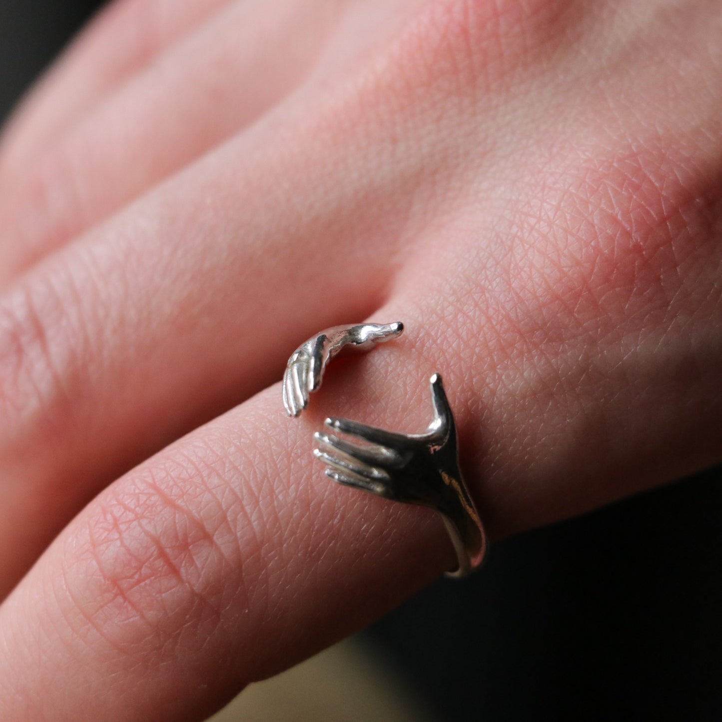 Eller 925 Gümüş Altın Kaplama Yüzük (Tüm Maden Seçenekleri)