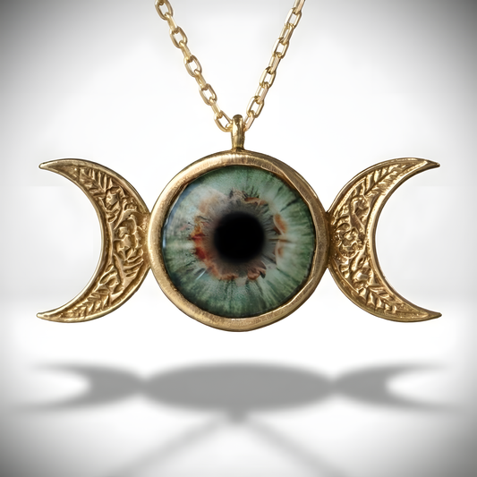 Hazel Eye Large 925 Silver Necklace