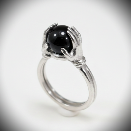 Holy Spirit Clear Quartz 925 Silver Ring