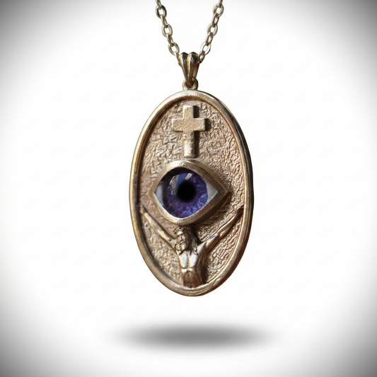 Ouroboros Blue Eye Necklace