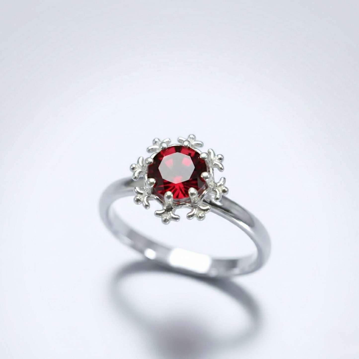 Kar Tanesi Yüzük (Tüm Taş ve Maden Seçenekleri)