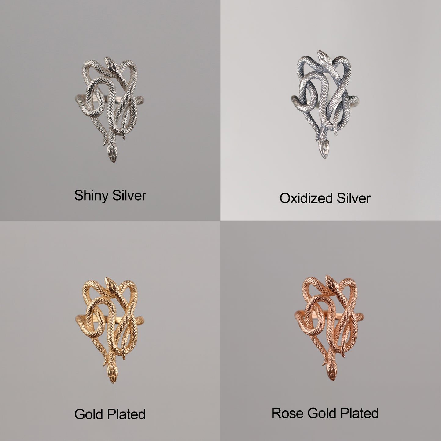 Amber Octopus 925 Silver Ring