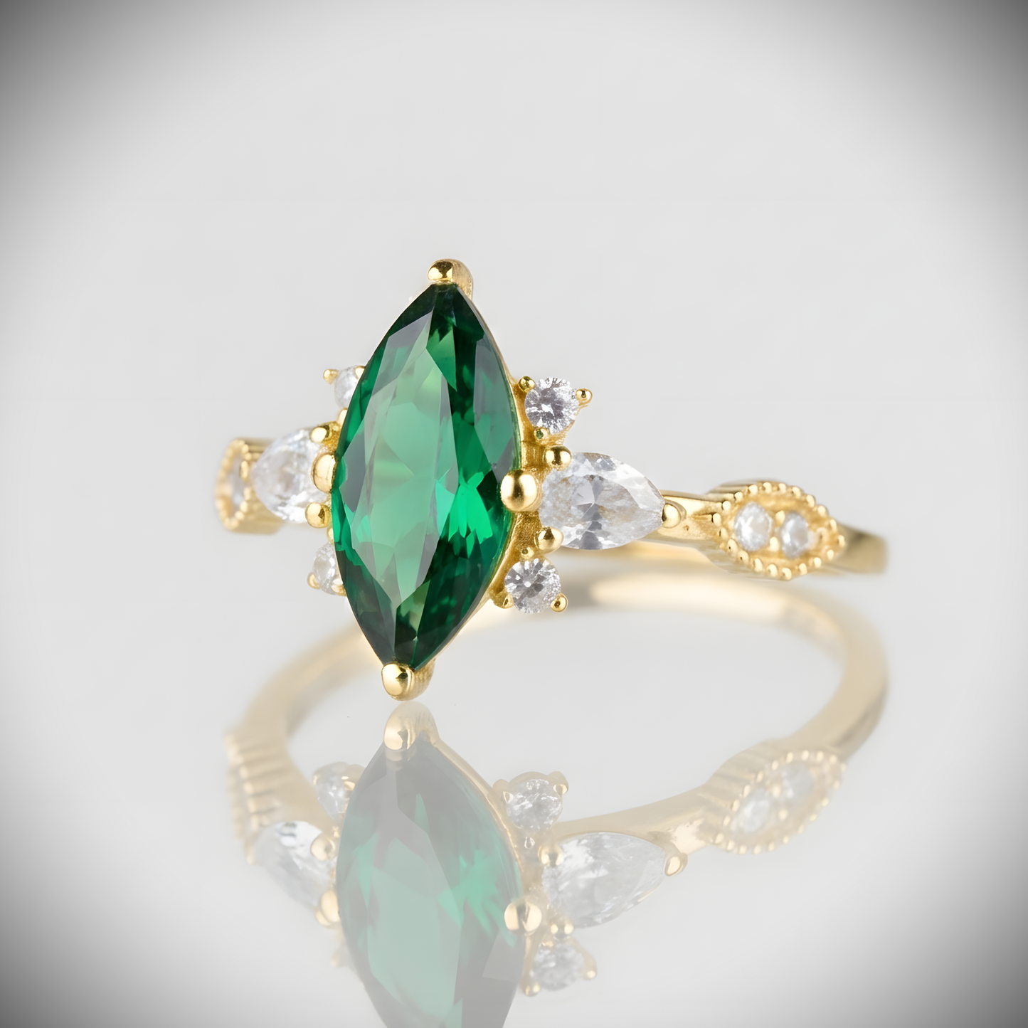 Isabella Lab. Emerald (14 Carat Gold)
