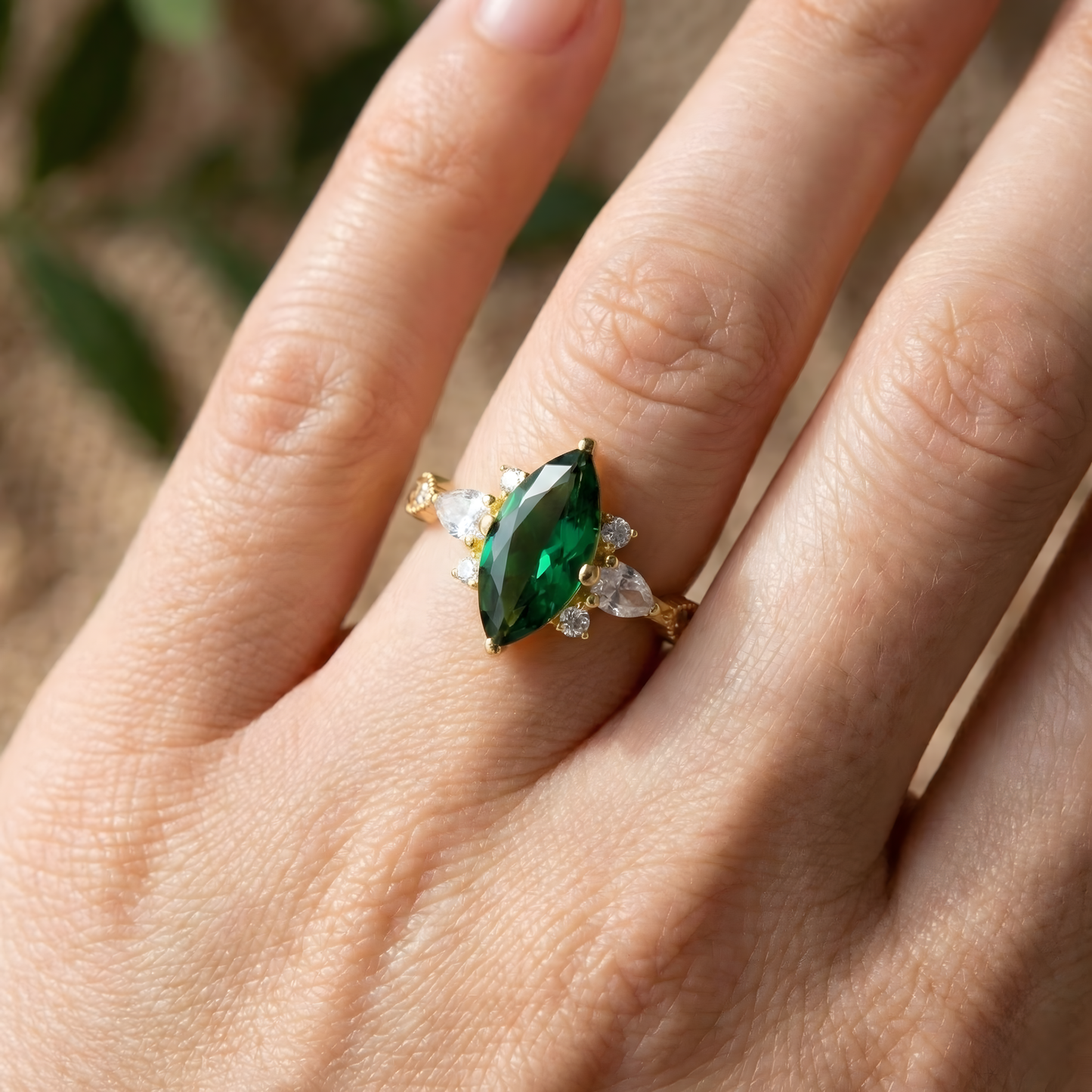 Isabella Lab. Emerald (14 Carat Gold)